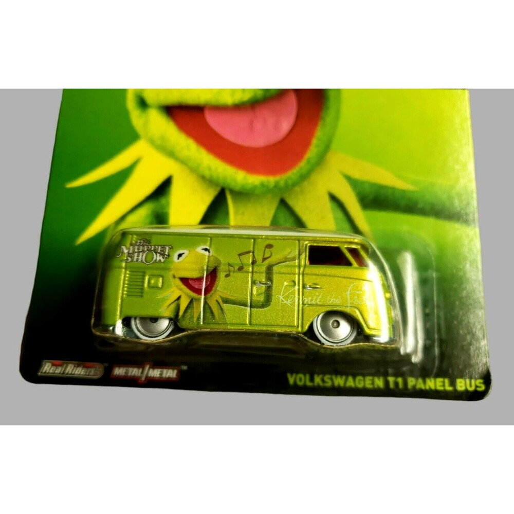 2014 Hot Wheels Pop Culture: The Muppets VOLKSWAGEN T1 PANEL BUS Lime Green 1:64 - Picture 5 of 14